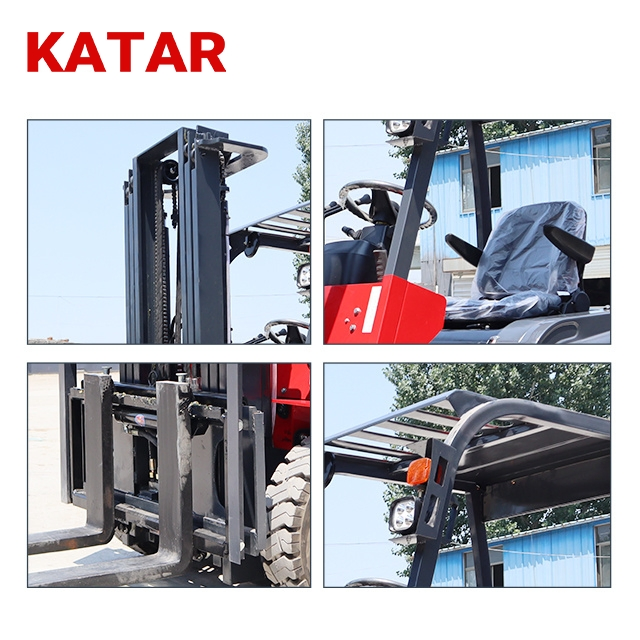 3.5/4.8 Ton Mini Popular Full Electric Explosion-Proof Solid Tyre Four Wheel Forklift Inside Container Operation Very Narrow Aisle