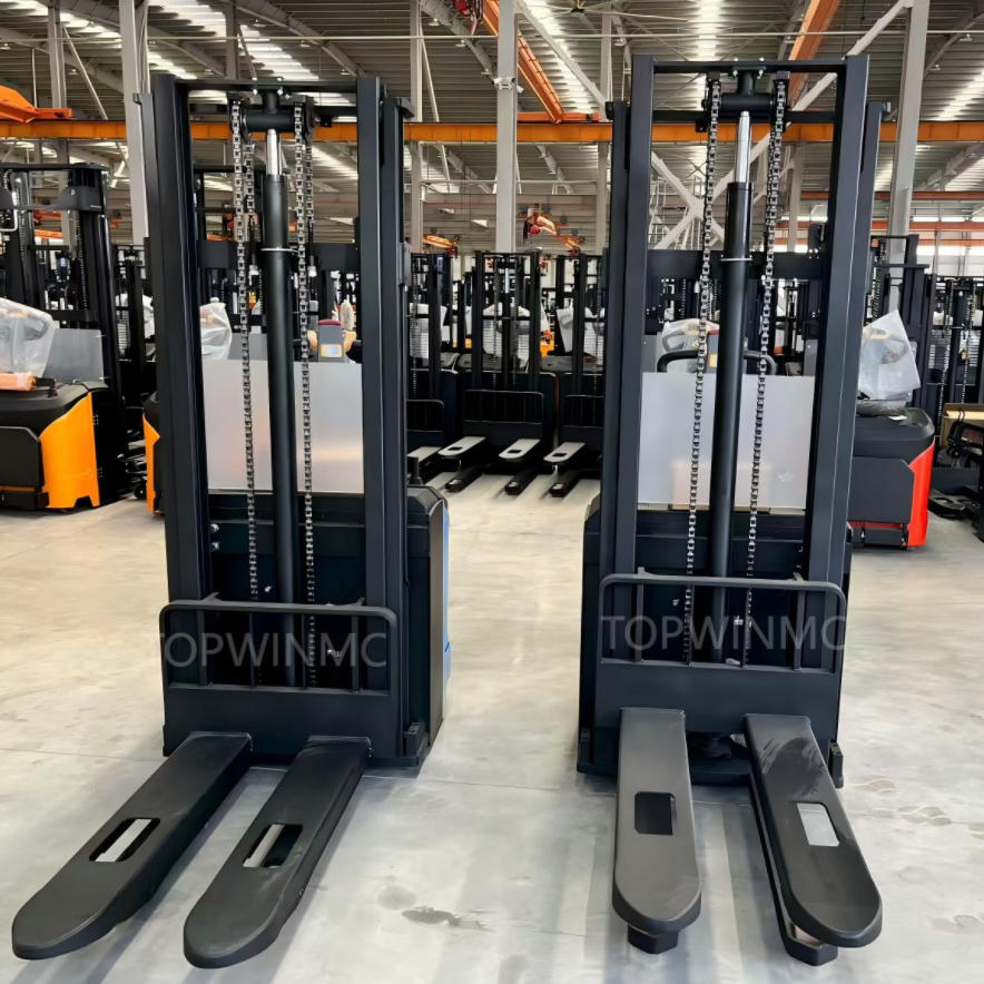 Electric Walkie Stacker Pallet Lifter Mover High Hand Lift Pallet Truck
