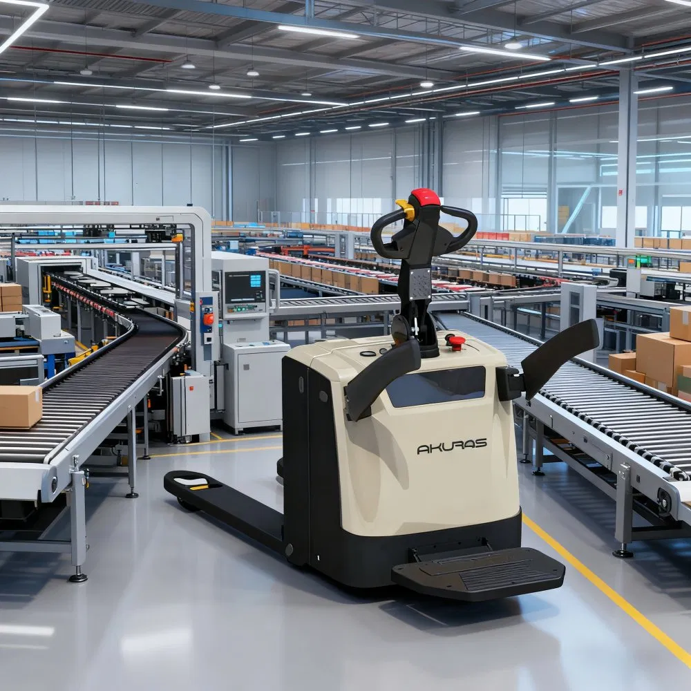 Full Electric 1.5 Ton Walk-Behind Pallet Jack for Cold Storage Operations