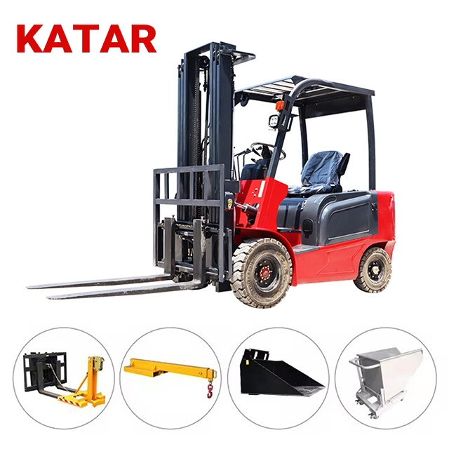 3.5/4.8 Ton Mini Popular Full Electric Explosion-Proof Solid Tyre Four Wheel Forklift Inside Container Operation Very Narrow Aisle