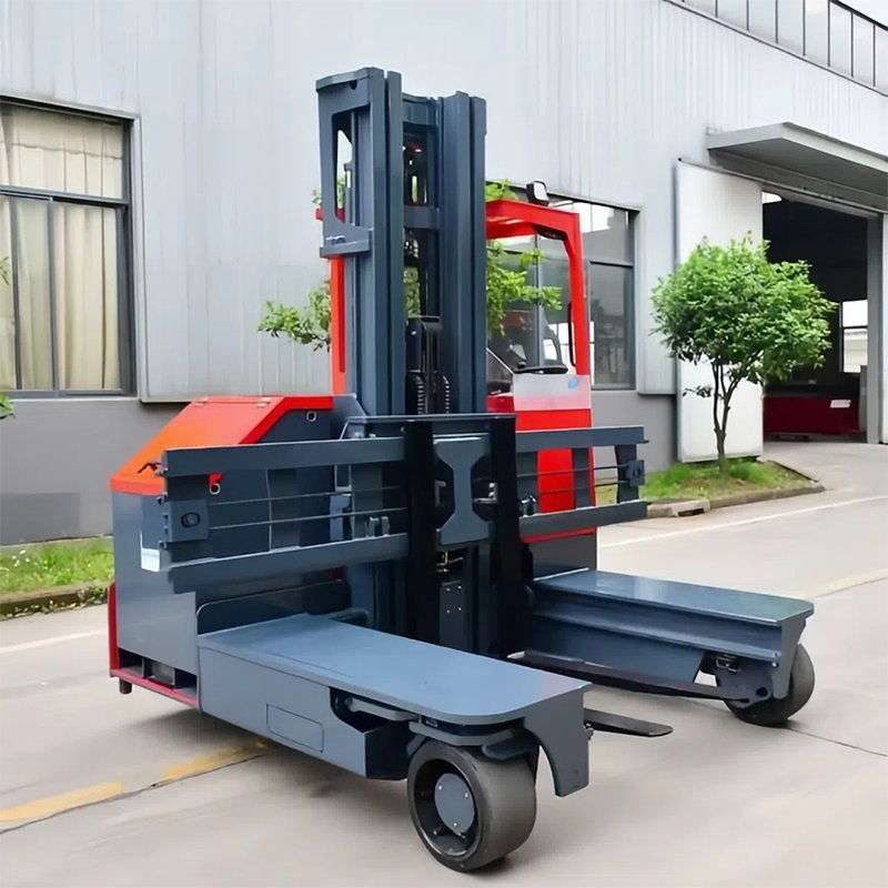 Narrow Aisle Highly Lift 1500kg-2000kg Multi Directional Forklift Electric 4 Way Side Forklift