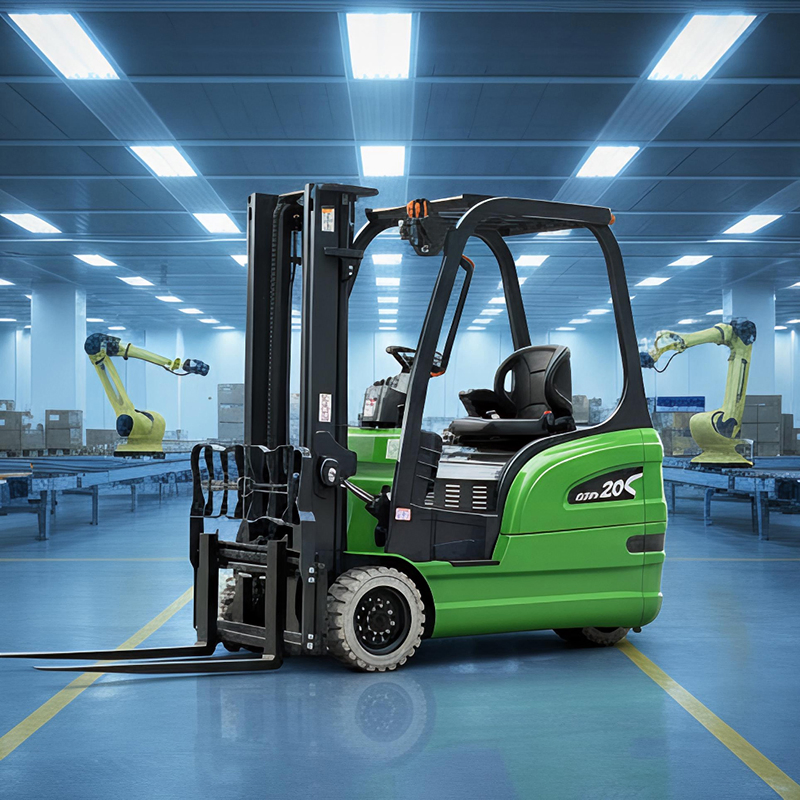 Counterbalance Powered Forklift Truck, 1ton 1.5ton 2ton 3ton Lithium Battery Electric Three Wheel Forklift, High Quality with Competitive Price