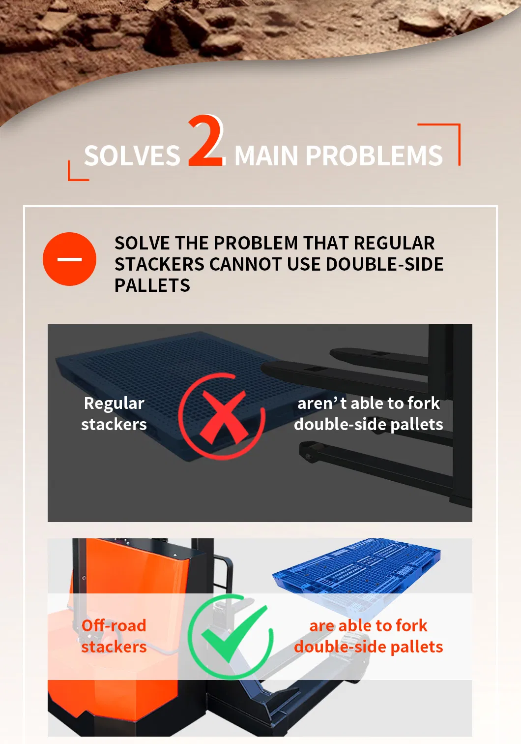 Rough Terrain Stacker