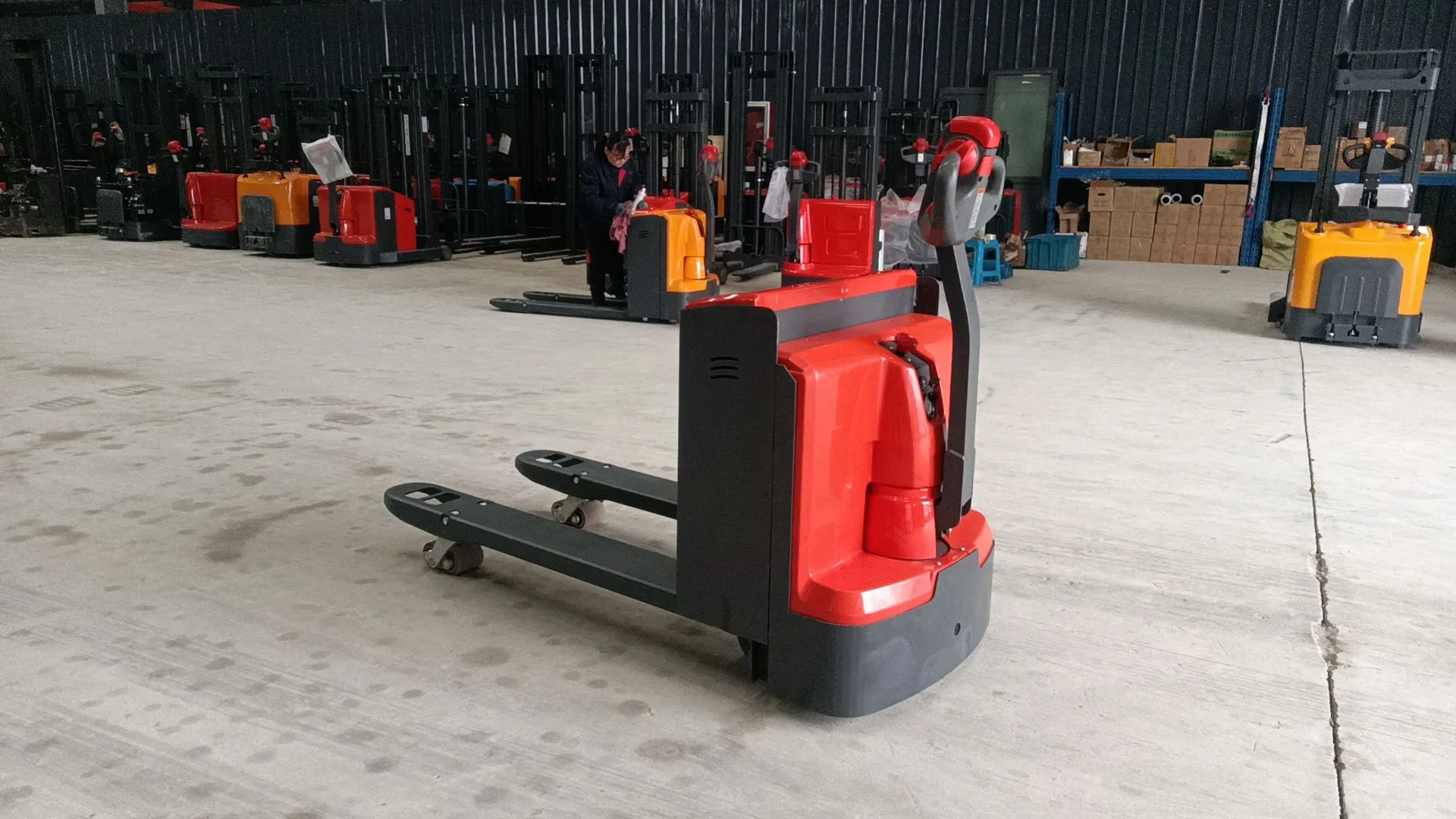 Hot Sale 2.5ton Electric Pallet Truck Built in Charger with DC Motor Compact Walkie Pallet Jack