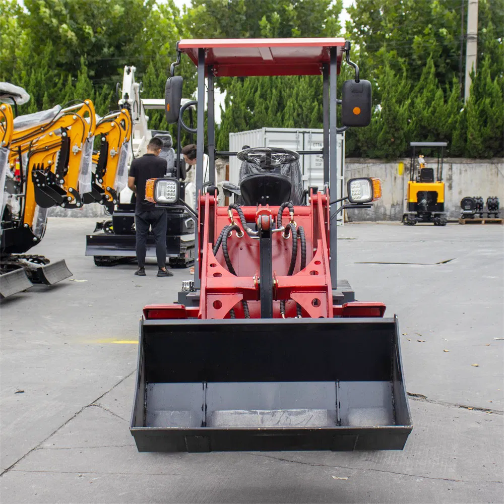 Electric Side End Loader 4 Wheel Drive High Speed Tool Carriers Indoor Mini Loaders