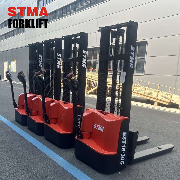 Stma Walkie Machine Lift Pallet 1.5 Ton 1500kg Full Electric Stacker Forklift Price Trucks for Sale
