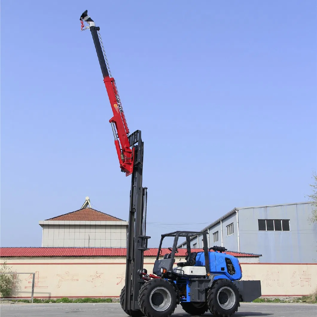 Zhs Design 4WD 1.5ton 2ton 3ton 4ton 5ton 10ton 3m 5m 6m Battery &amp; Electric Diesel Gasoline LPG Rough Terrain Fork Lifter Truck Forklift with Factory Price