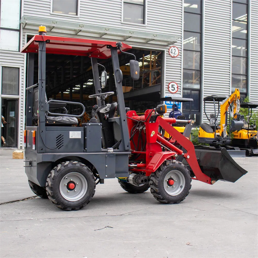 Electric Side End Loader 4 Wheel Drive High Speed Tool Carriers Indoor Mini Loaders