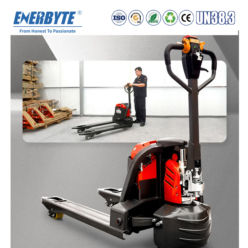 En Electric Pallet Truck 1.5 Tonne 2 Tonne Lithium Battery Walkie Pallet Truck Electric Forklift (electric lowering) /Small Forklift