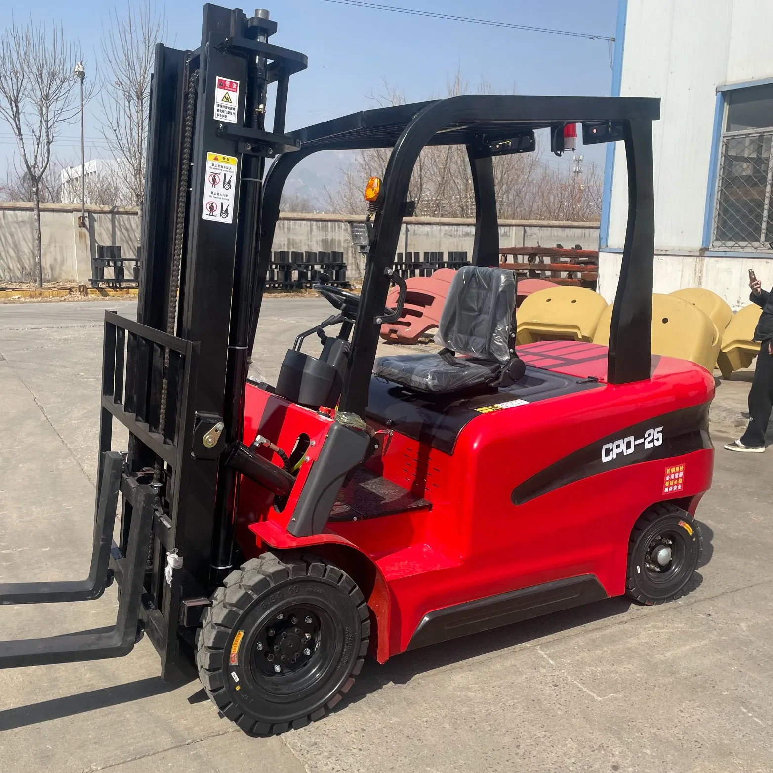 Manufacturer 2.5/1.5t/Ton 2500kg 1500kg with Side Shift and Solid Tyres Counterbalance CE Mini Electric Forklift Price for Brand New/Pallet/Manual