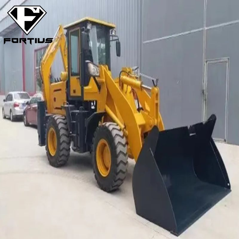 2023 Hot Product Walk Behind Crawler Mini Skid Steer Loader / Hydraulic Earth Auger/Digger/Hammer/Breaker/Sweeper Wheel Back Hoe Excavator Loader