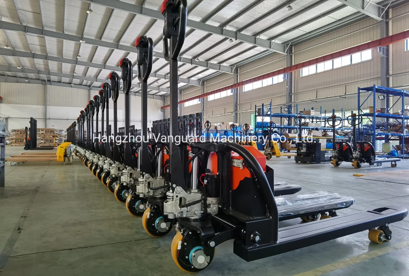 Forklift Walkie Electric Pallet Stacker Truck with Lithium Battery