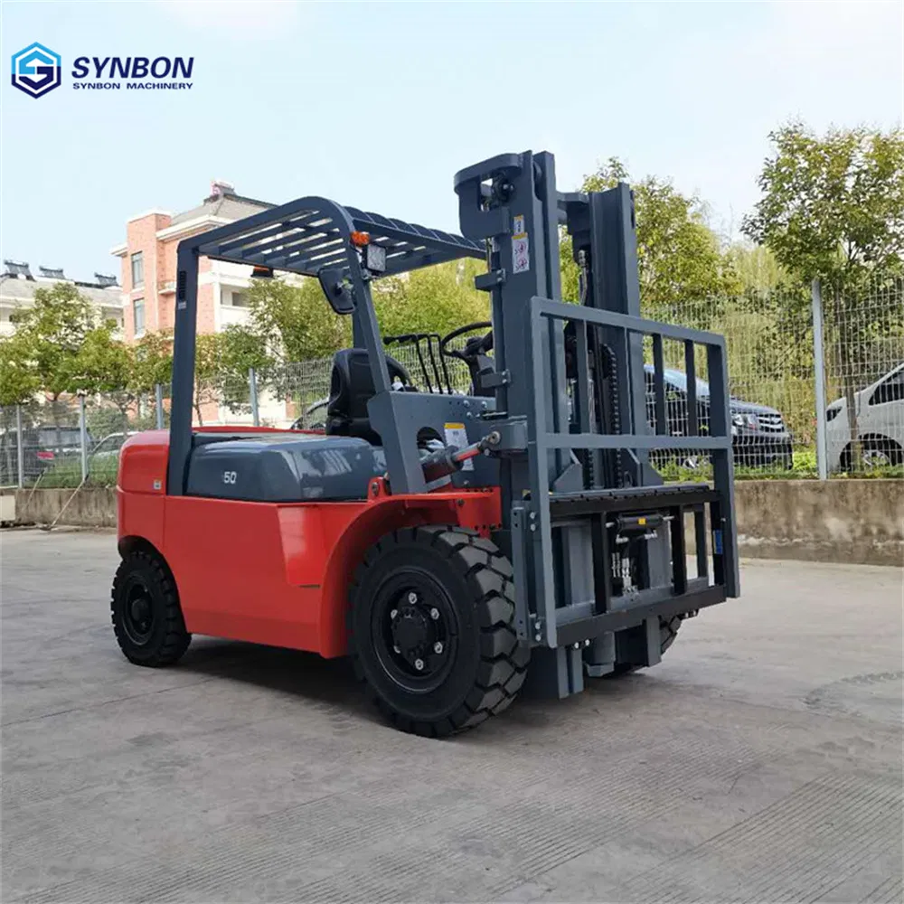Synbon High Quality Diesel New Forklifts 5 Ton Telescopic off-Road Multi-Directional Rough Terrain Forklift