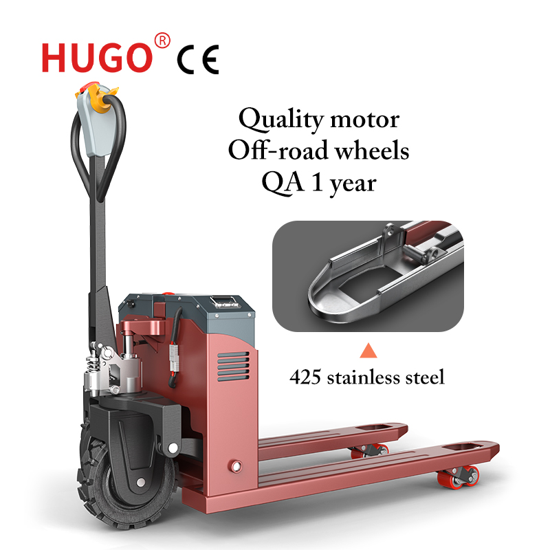 Driving Wheel Trolley Electric Pallet Jack 3 Ton Standing Double Pallet