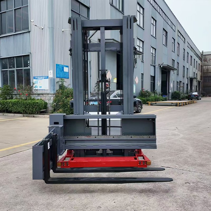 Advanced Multi Directional Forklift Easy Maneuverability Long Battery Life Stand on 3 Way Electric Forklift