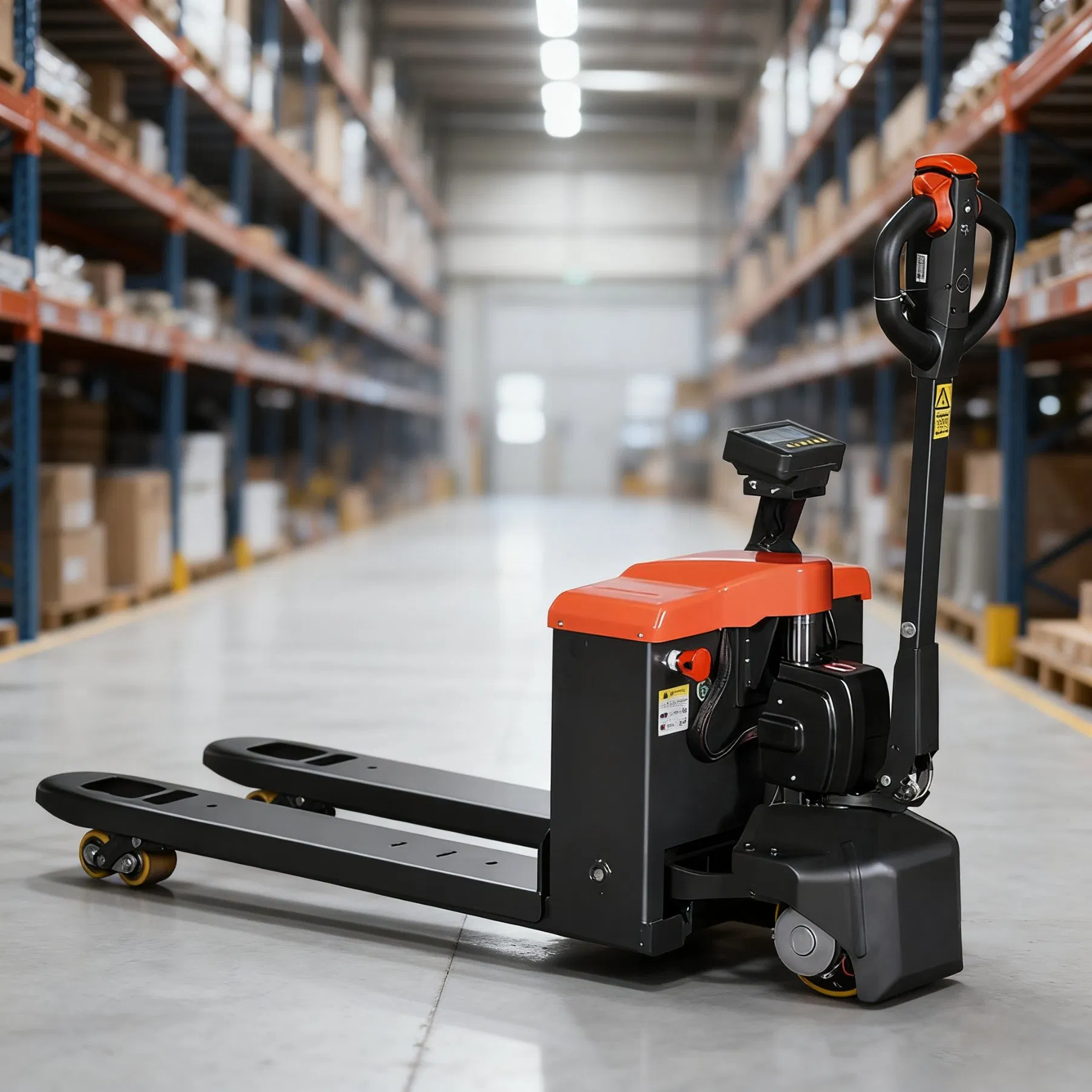 Heavy Duty Walkie Type Material Handling Equipment Electric Pallet Truck