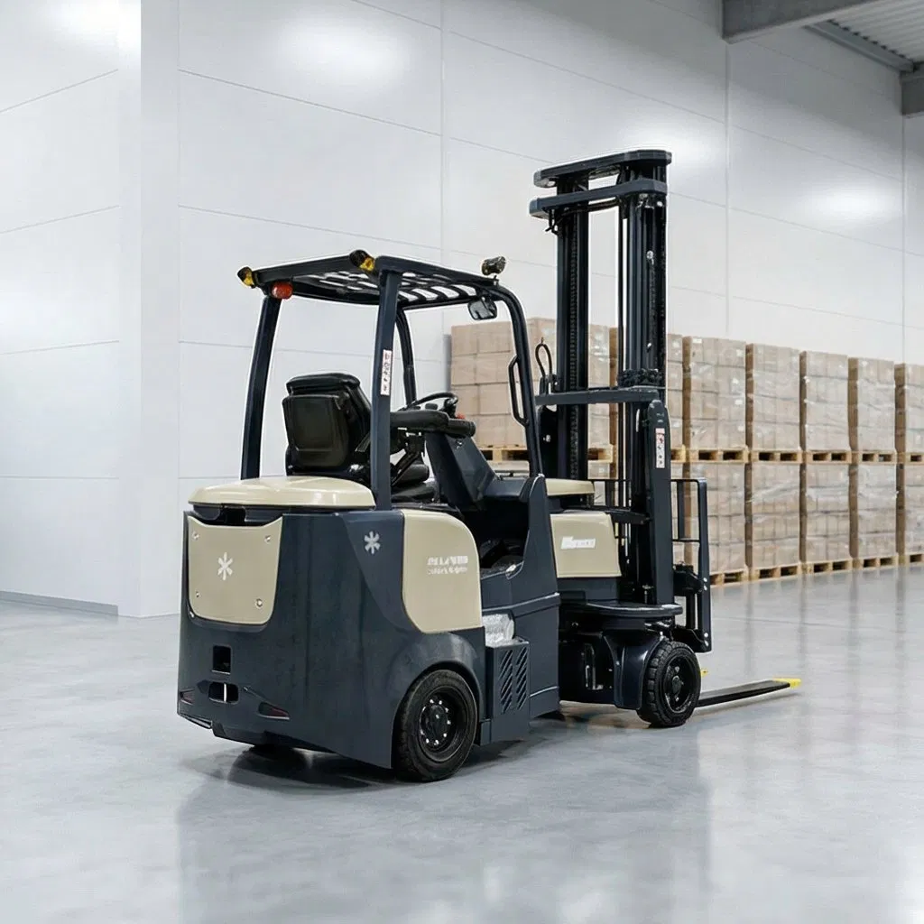 Narrow Aisle Forklift 8000 mm Lifting Height 1.5 Ton 2 Ton 2.5 Ton 3 Ton Vna Forklift Truck with 3 Free Mast