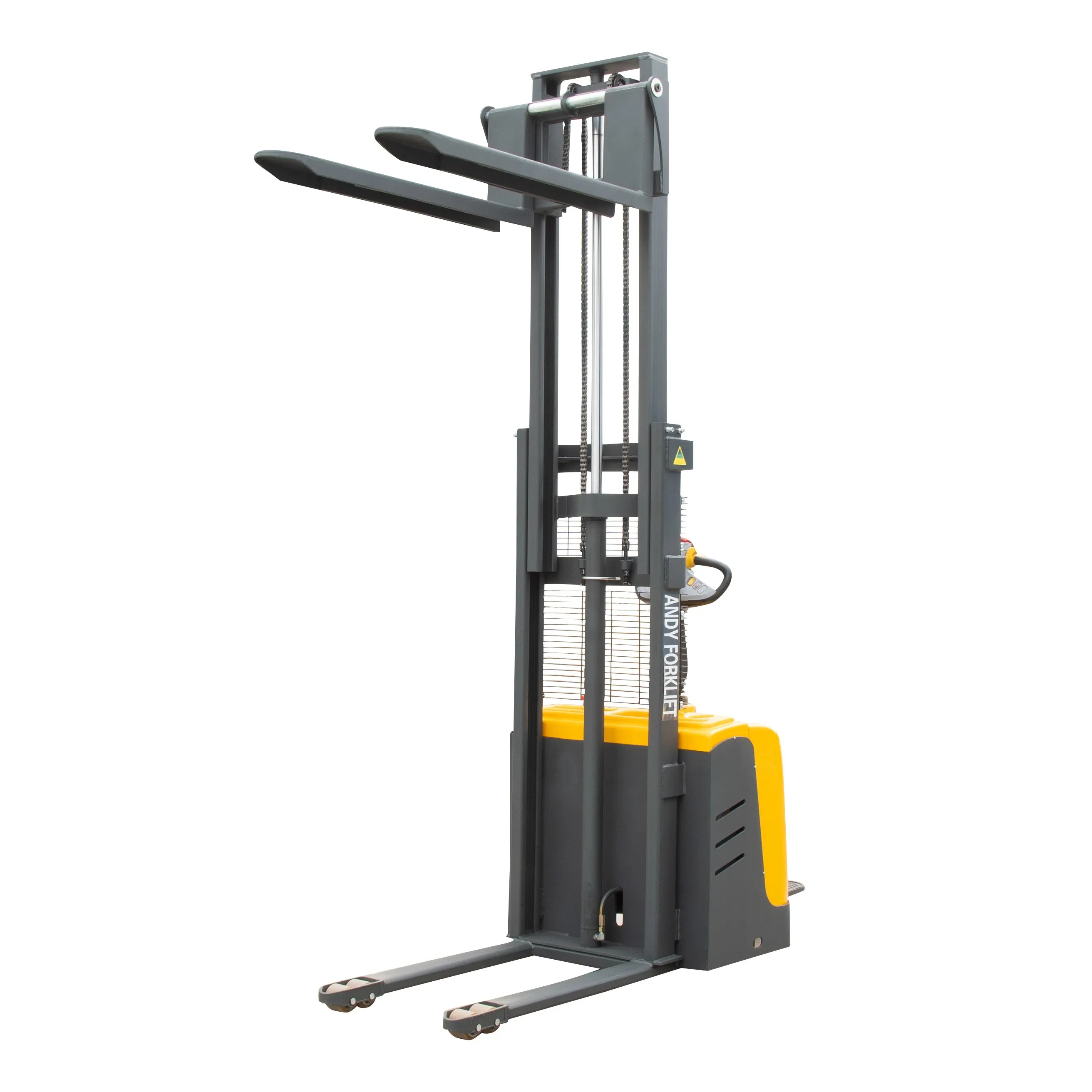 1.5ton 1500kg Lifting Height 3500mm Standing Fully Battery Operated Electric Powered Engine Pallet Reach Forklift Fork Lift Truck for Warehouse