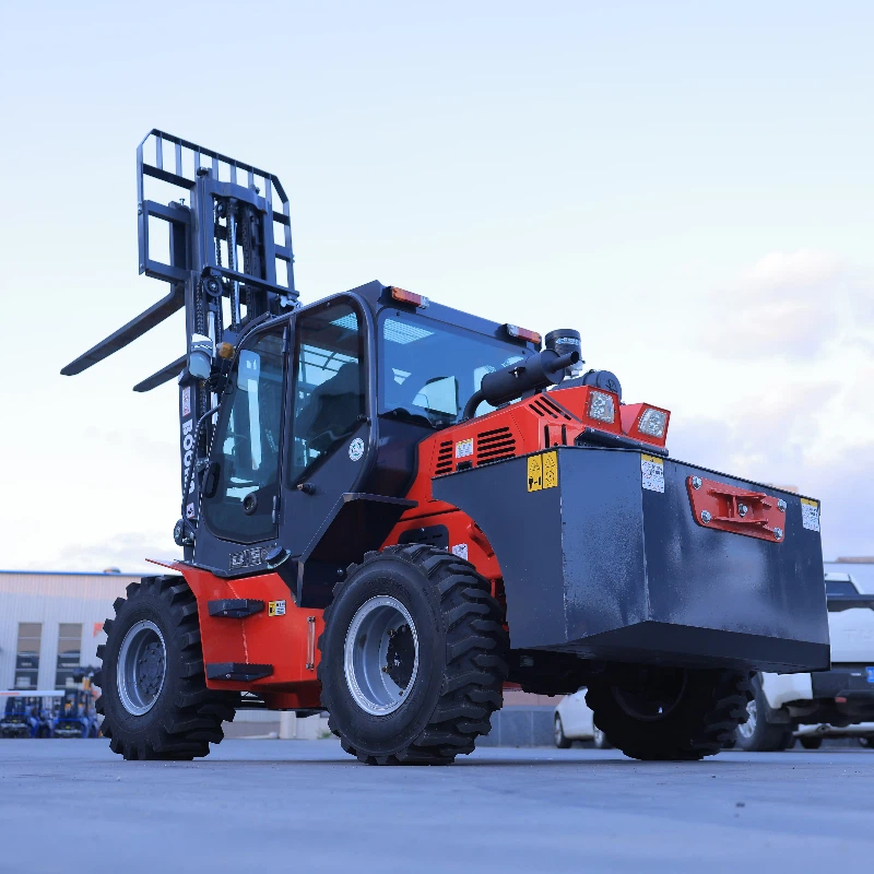 Multi Directional Forklift off Road 3.5ton Integrated Four-Wheel Drive Rough Terrain Forklift Recruitment Agent Diesel Forklifts