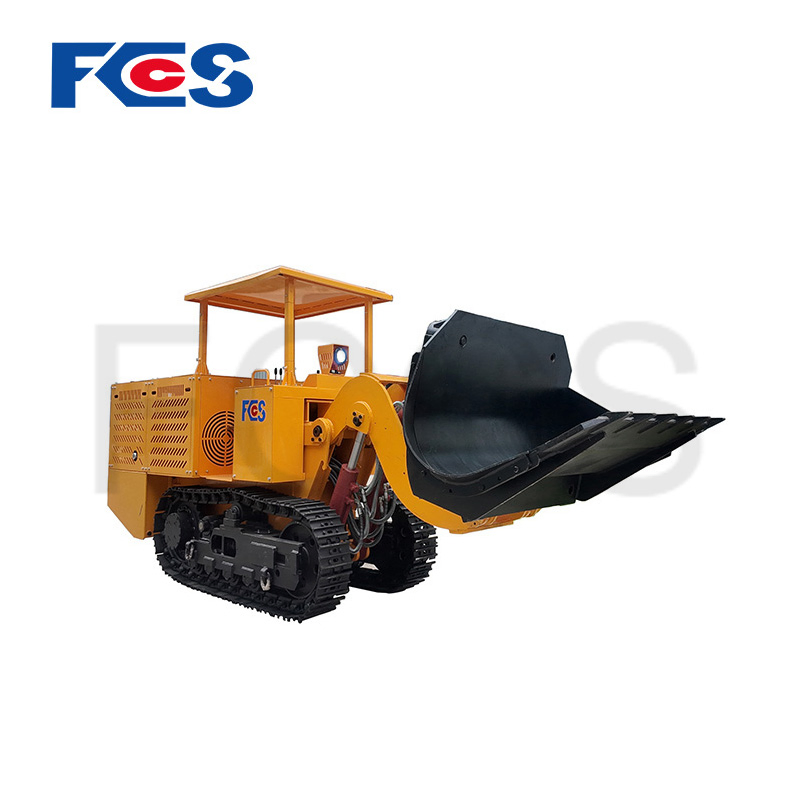 Explosion-Proof Electric Crawler Side Dump Mucking Loader for Coal Mine
