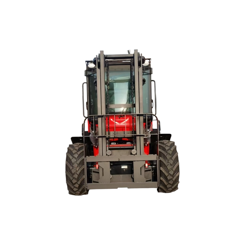 New Model 4WD Rough Terrain Forklift 40kw Power 1220mm Forks for Heavy Loads in Construction off-Road 4*4 Electric Diesel All-Terrain Forklift