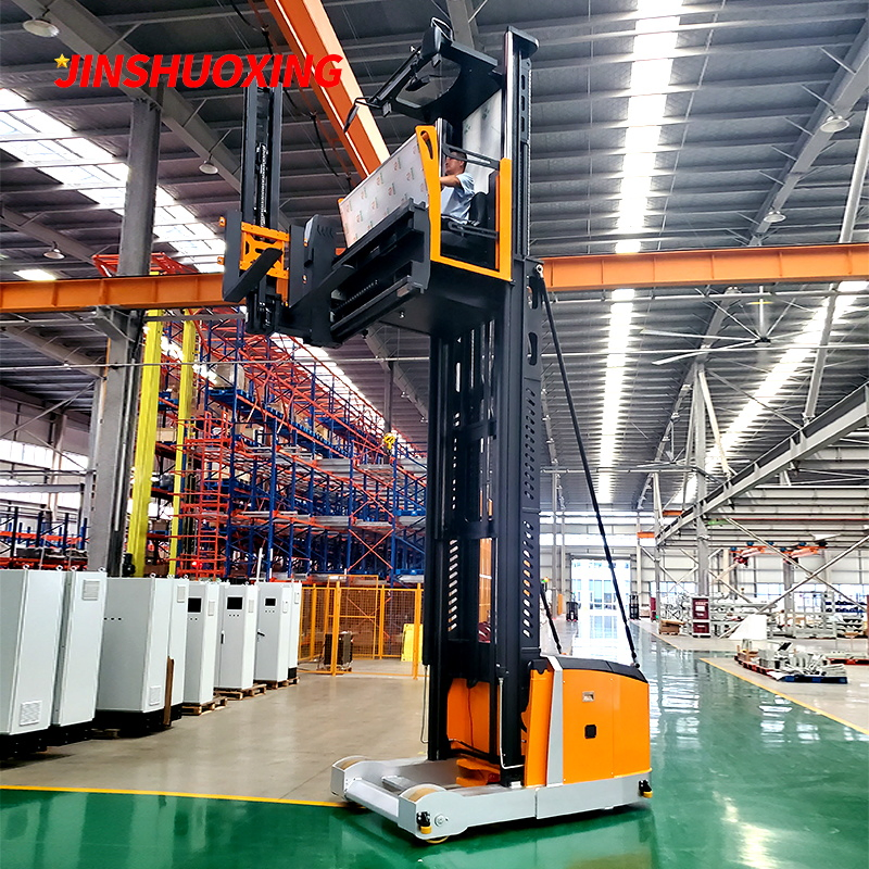 1500kg Vna Man up Electric Stacker Very Narrow Aisle 3 Way Truck with CE