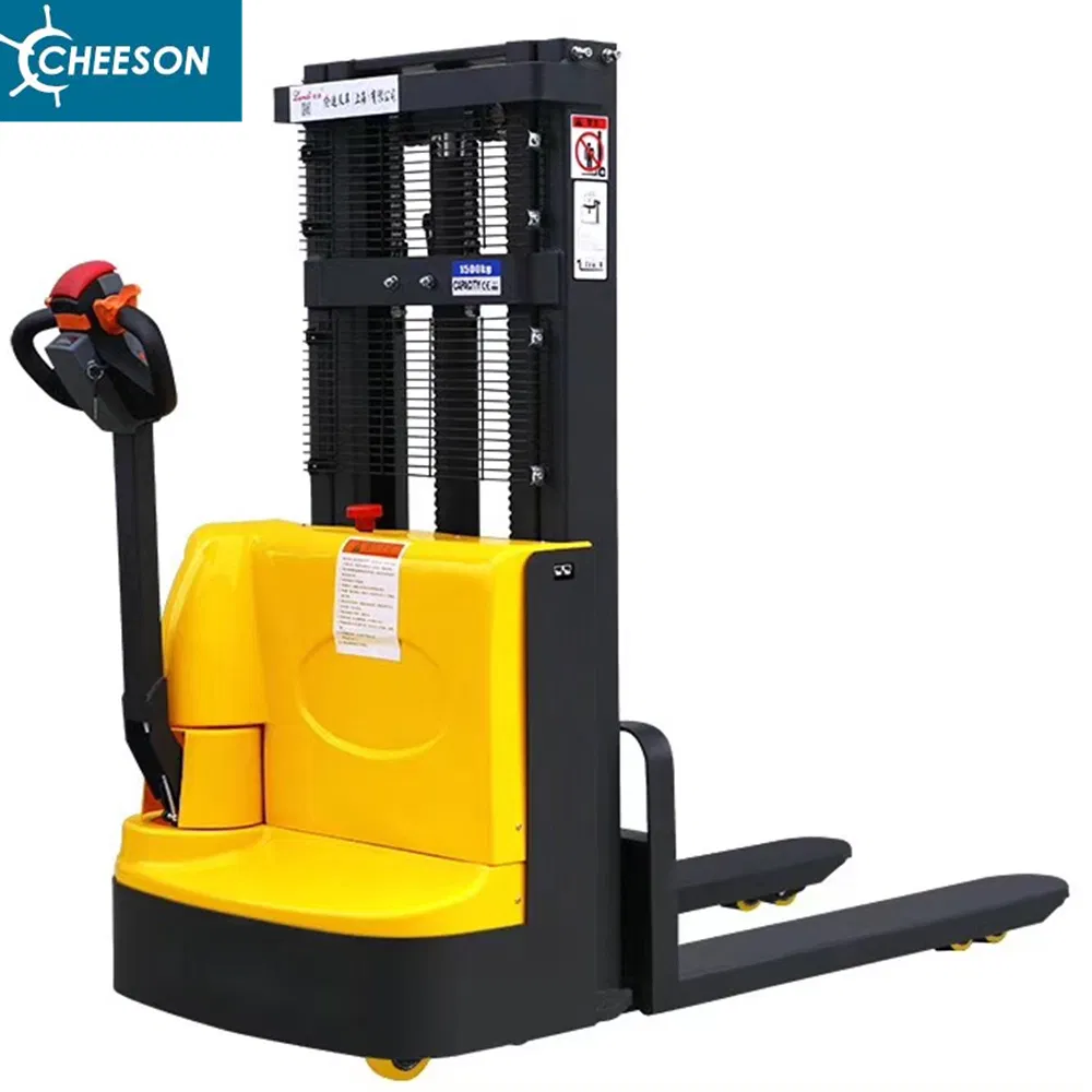 1.5ton 1500kg 1.5t Battery Pallet Forklift Electric Walking Pallet Stacker with CE
