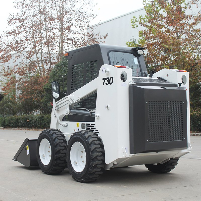 Electric Mini Skid Steer Loader Wheel Skid Steer Mulcher