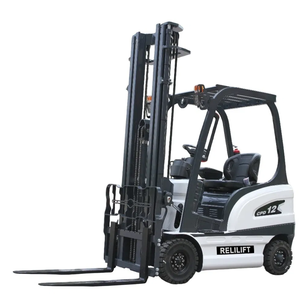 Safehigh Load-Bearing Capacity 1.2t Electric Counterbalance Forklift for Packaging Workshop