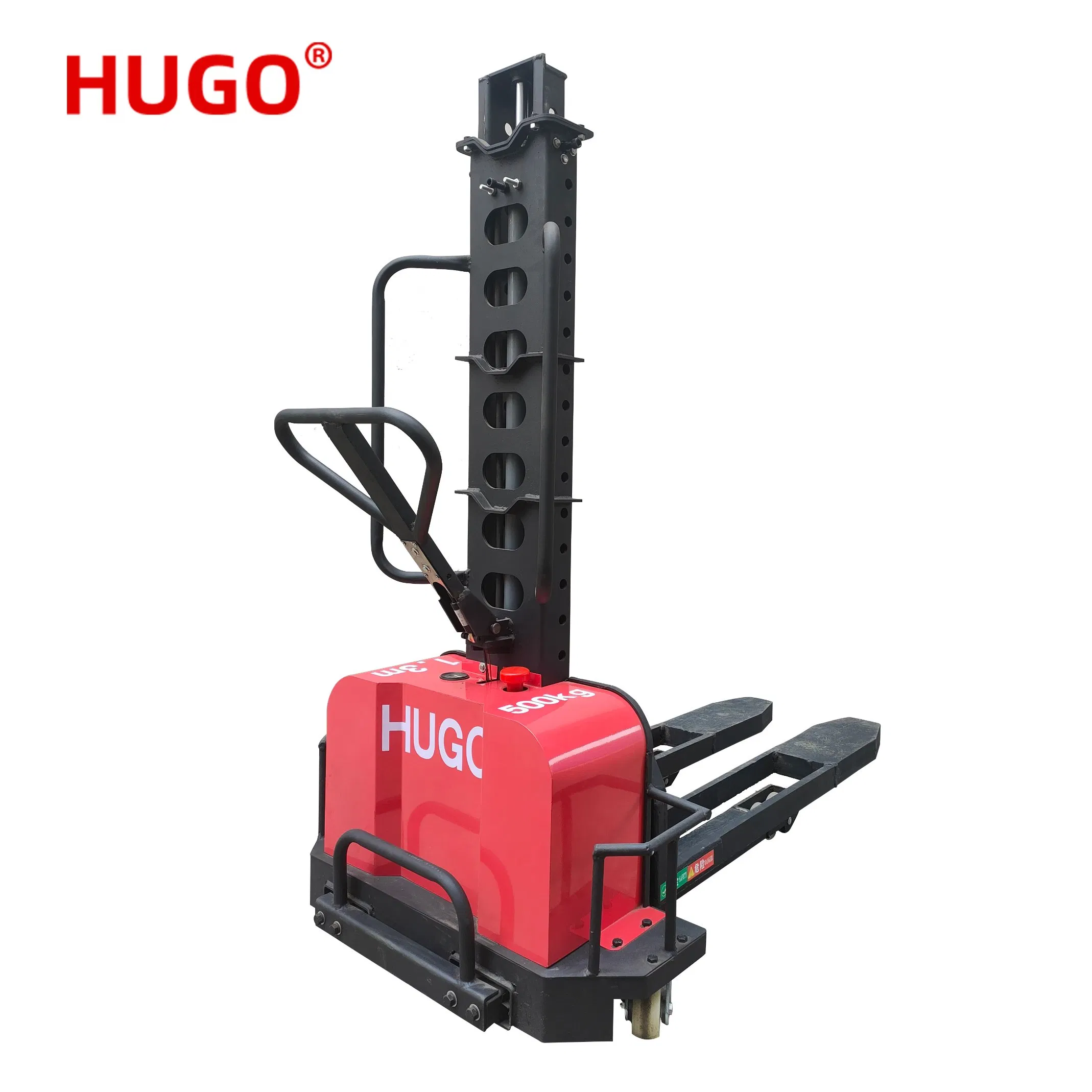 Hot Selling 4m 1.5t Vertical Pallet Machine Portable Loading Semi Electric Stacker