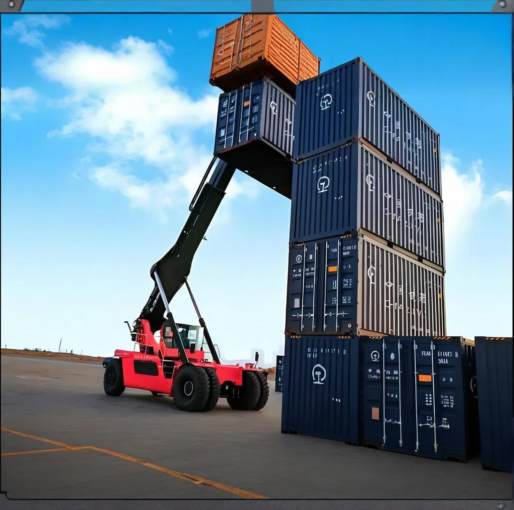 Internal Combustion Container Handler Reach Stacker Forklift Truck for Heavy Loads