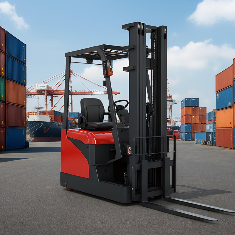 Counterbalance Powered Forklift Truck, 1ton 1.5ton 2ton 3ton Lithium Battery Electric Three Wheel Forklift, High Quality with Competitive Price