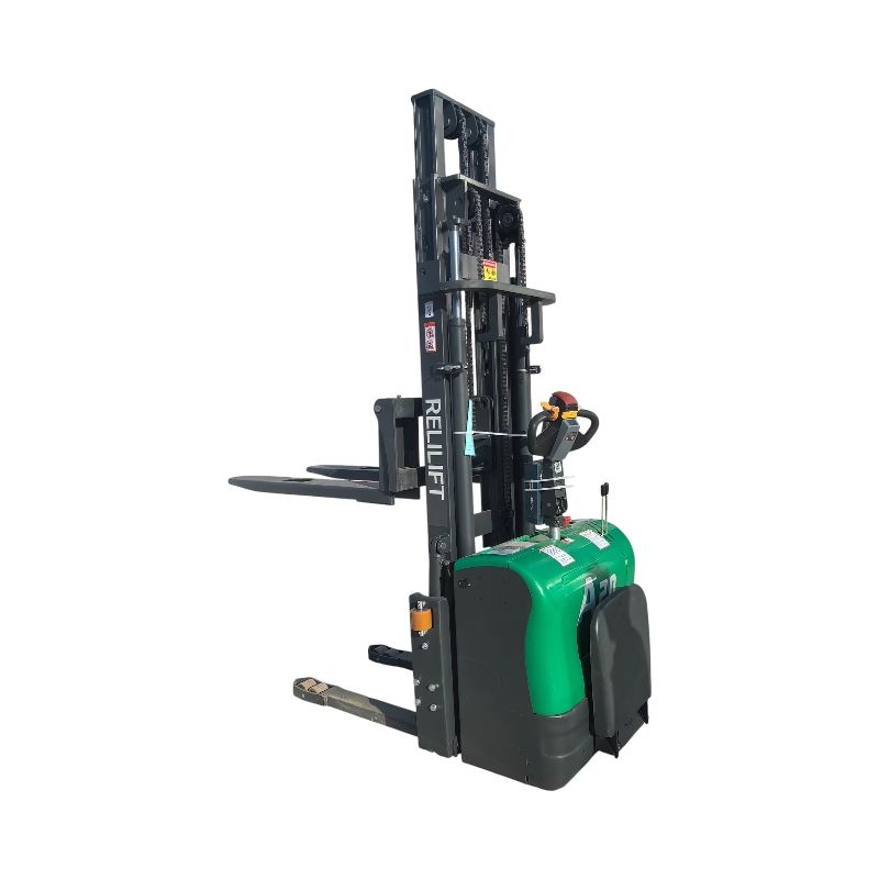 OEM Standing Operation Full Electric Relilift Hangcha Forklift Mini Pallet 1.5-2ton Stacker