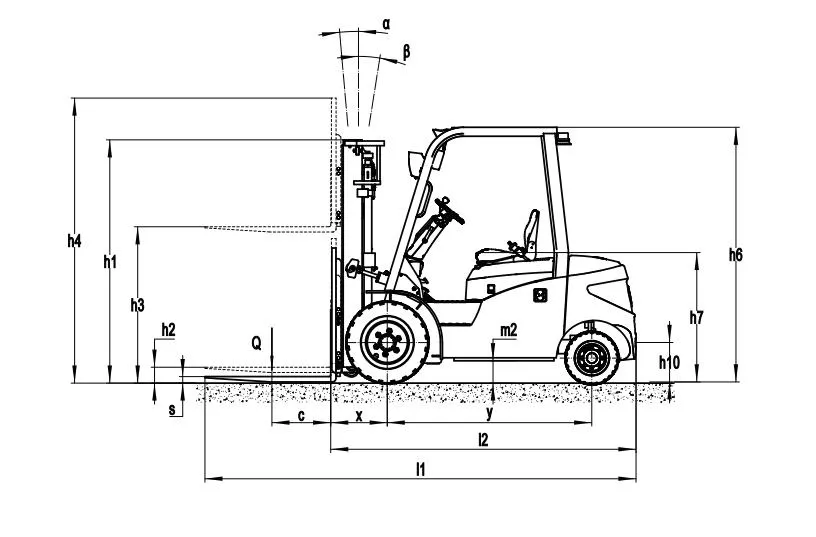 Efl353s Electric Forklift View 1