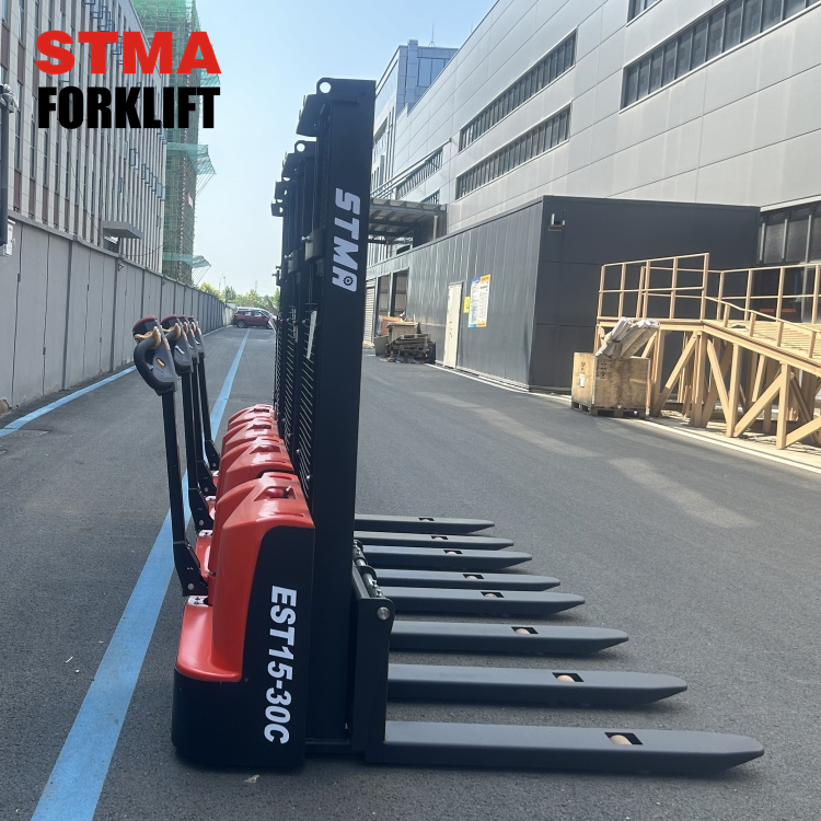 Stma Walkie Machine Lift Pallet 1.5 Ton 1500kg Full Electric Stacker Forklift Price Trucks for Sale