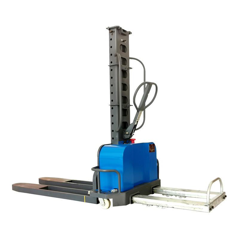 Hot Selling 4m 1.5t Vertical Pallet Machine Portable Loading Semi Electric Stacker
