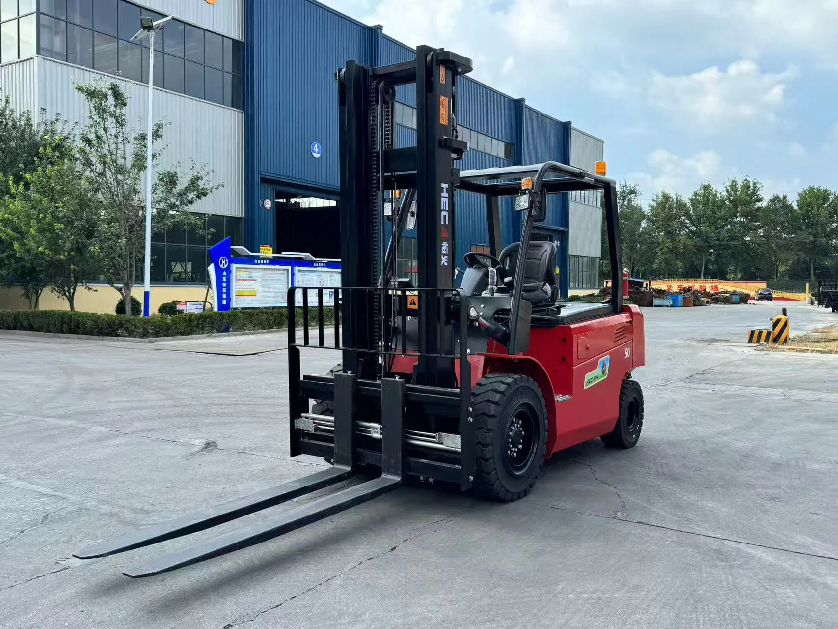 5-6t AC Electric Counterbalance Forklift with Intelligent Fast Charger