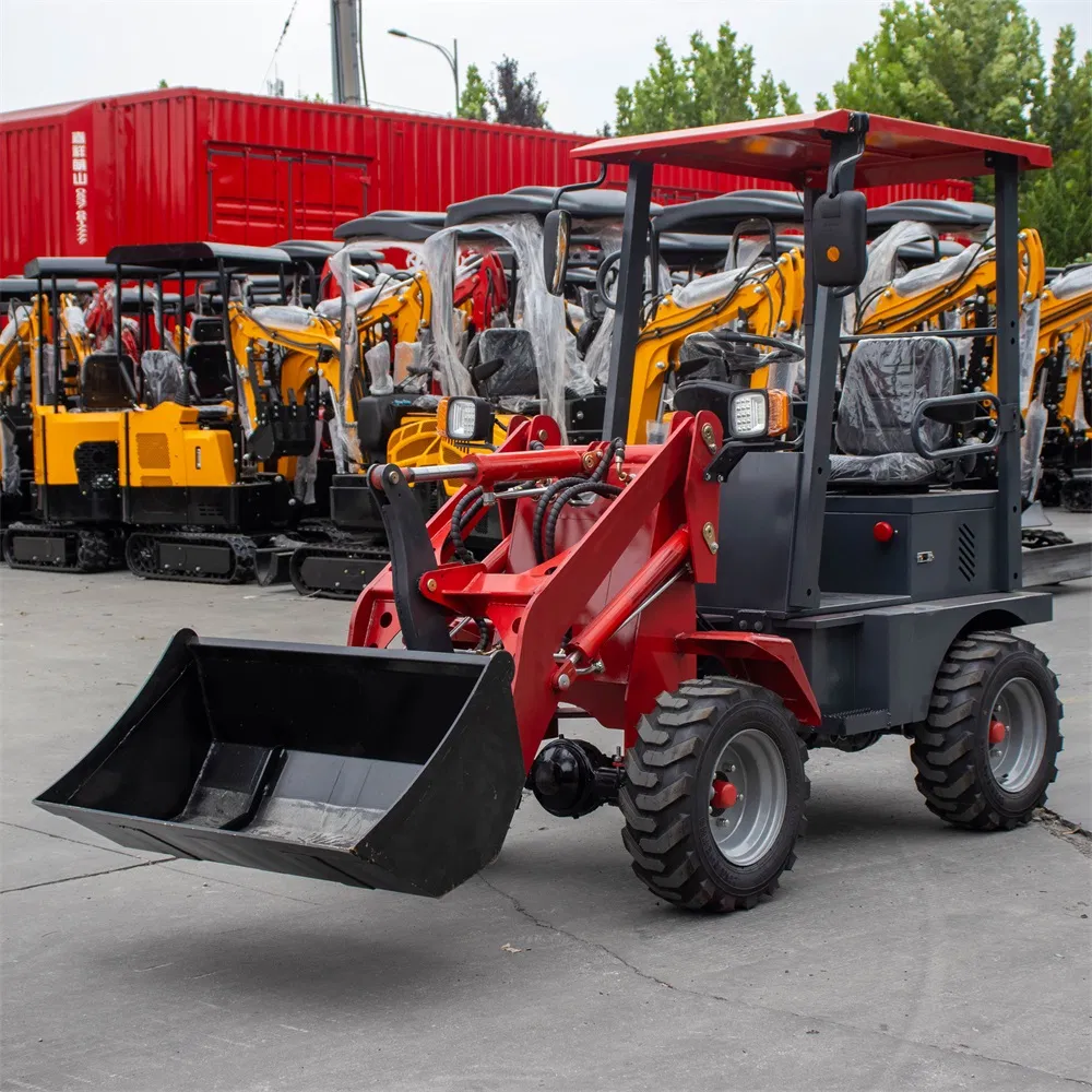 Electric Side End Loader 4 Wheel Drive High Speed Tool Carriers Indoor Mini Loaders