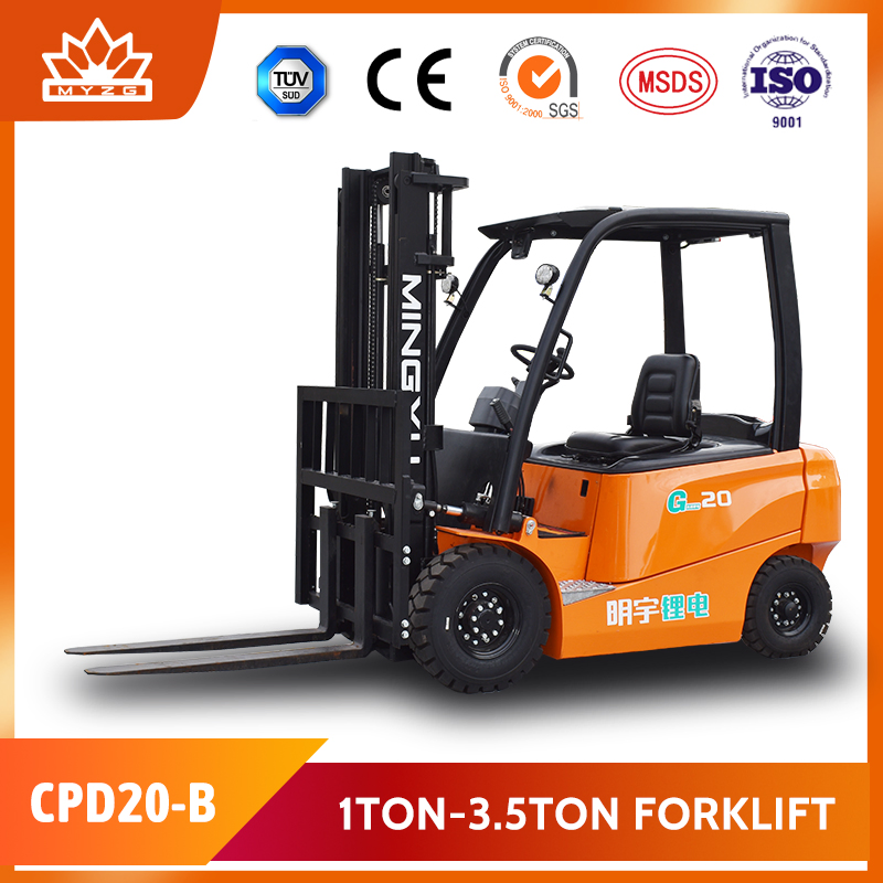 Mingyu Factory Price 2/3/Ton 2000kg with Side Shift and Solid Tyres Counterbalance Mini Full Electric Forklift Price for Brand New Electric Fork Lift