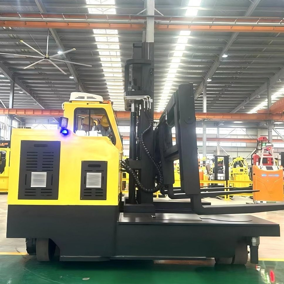 Manufacturers Multi-Directional Electric Side Loader Forklift 2ton 2.5ton 3t 4/4.5/5 Ton with 6-6.5m Stacker