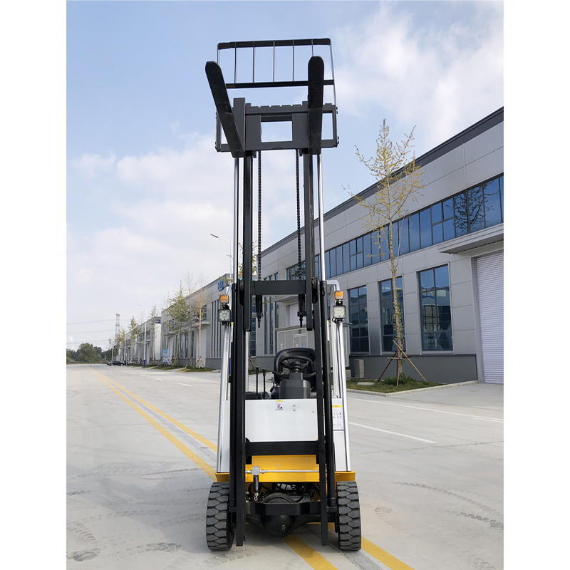 1/1.7/2/3.1/3.5/4.8 Ton Mini Popular Full Electric Explosion-Proof Solid Tyre Four Wheel Forklift Inside Container Operation Very Narrow Aisle