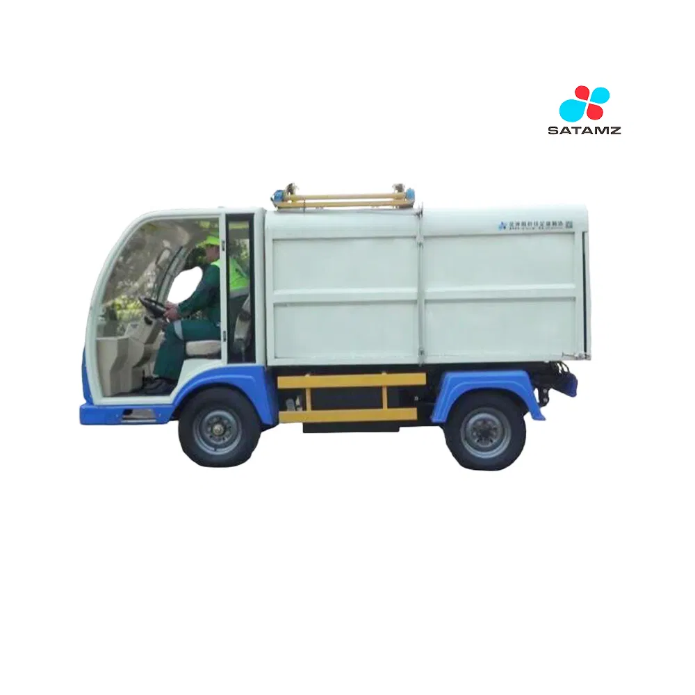 Electric Garbage Vehicle Side View