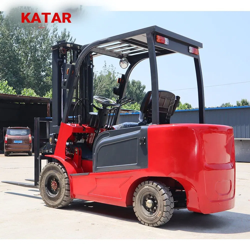 3.5/4.8 Ton Mini Popular Full Electric Explosion-Proof Solid Tyre Four Wheel Forklift Inside Container Operation Very Narrow Aisle