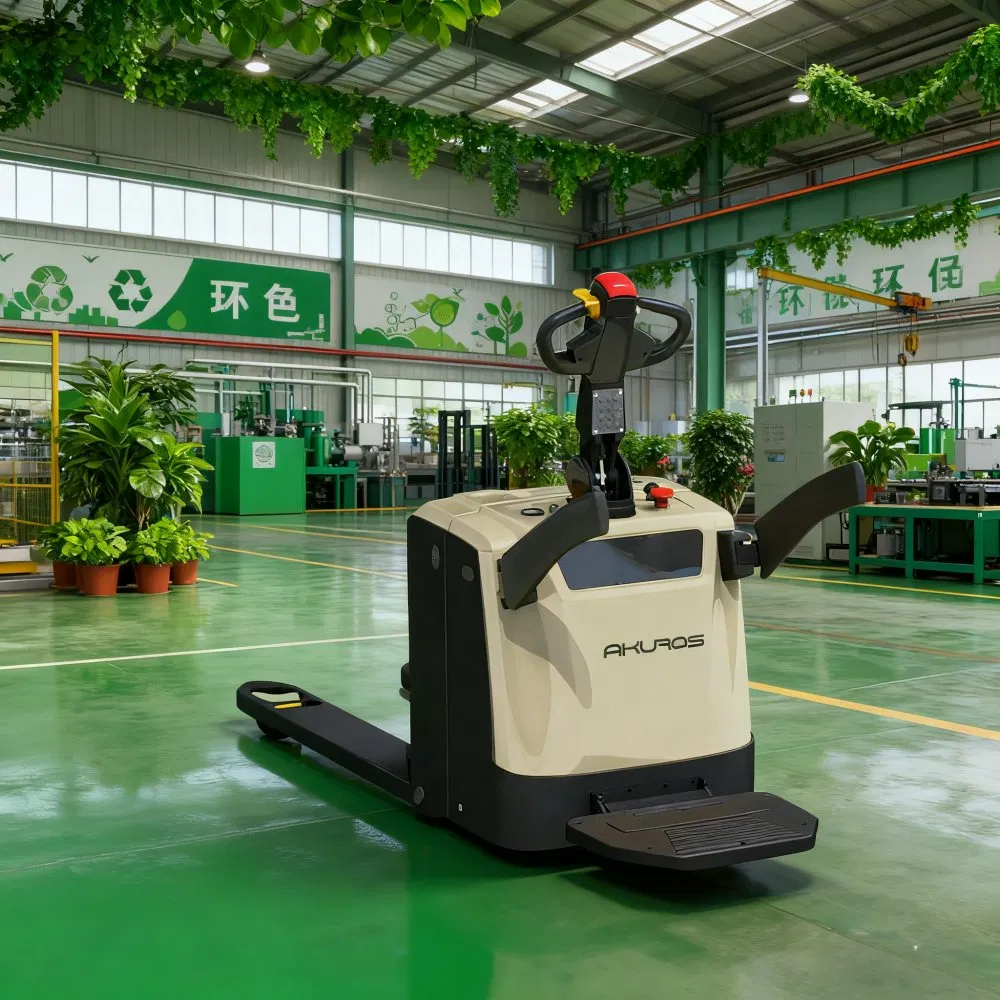 Full Electric 1.5 Ton Walk-Behind Pallet Jack for Cold Storage Operations