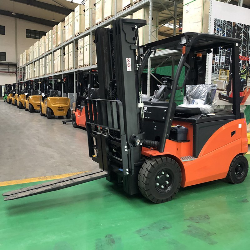 High Efficiency Four Wheel Counterbalance Electric Forklift for 3.5 Tons 3500kg Mast 3m 4m 5m 6m