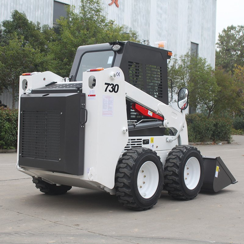 Electric Mini Skid Steer Loader Wheel Skid Steer Mulcher