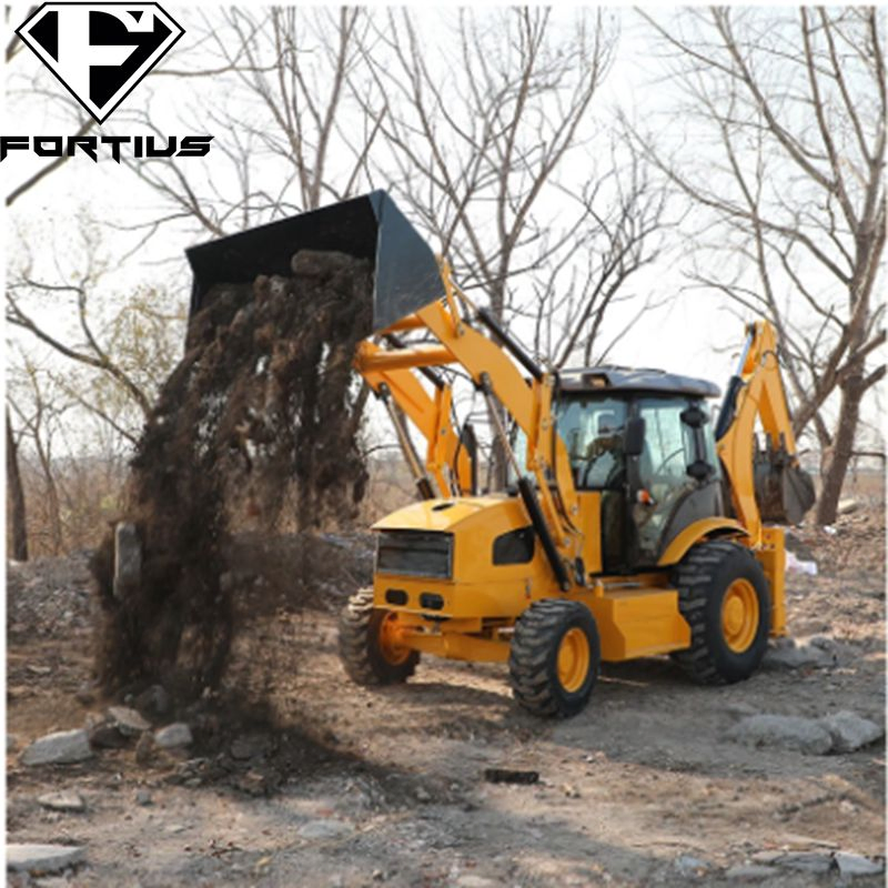 2023 Hot Product Walk Behind Crawler Mini Skid Steer Loader / Hydraulic Earth Auger/Digger/Hammer/Breaker/Sweeper Wheel Back Hoe Excavator Loader