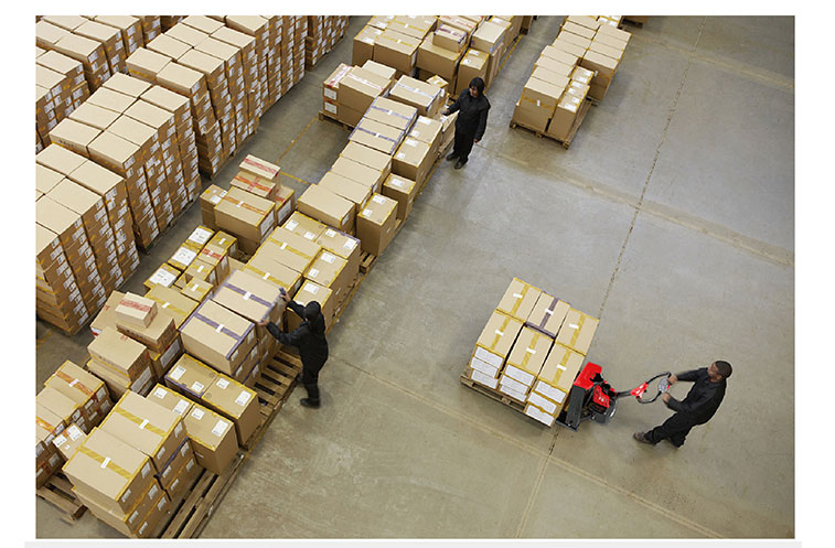 Warehouse Walkie Stacker Battery 1.5 Ton Electric Pallet Truck for Sale