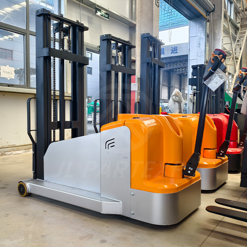 Fully Electric Pallet Walkie Powered Straddle Stacker