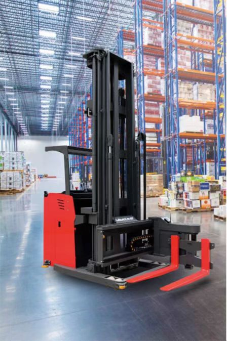 Very Narrow Aisle Vna Truck Forklift Electric Forklift Truck for Storage Steel Pallet Racking